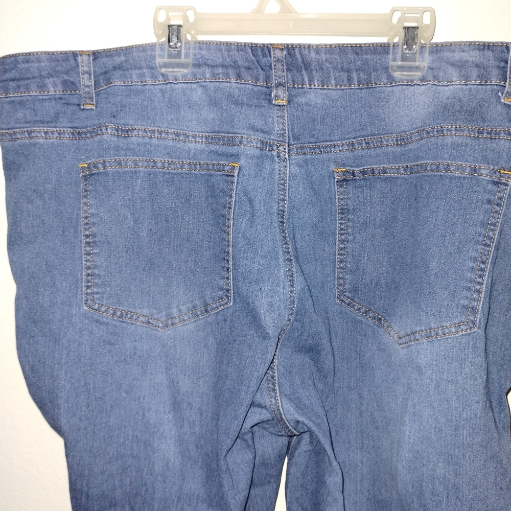 J Creations Demin Collection Plus Size Pants Size 24.  Skinny Fit - Picture 5 of 8